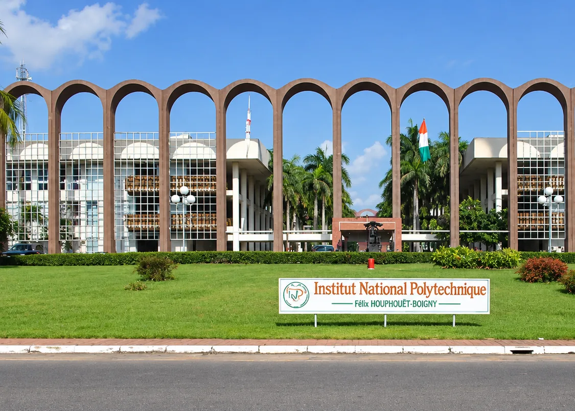 L’entrée de l’INP-HB à Yamoussoukro